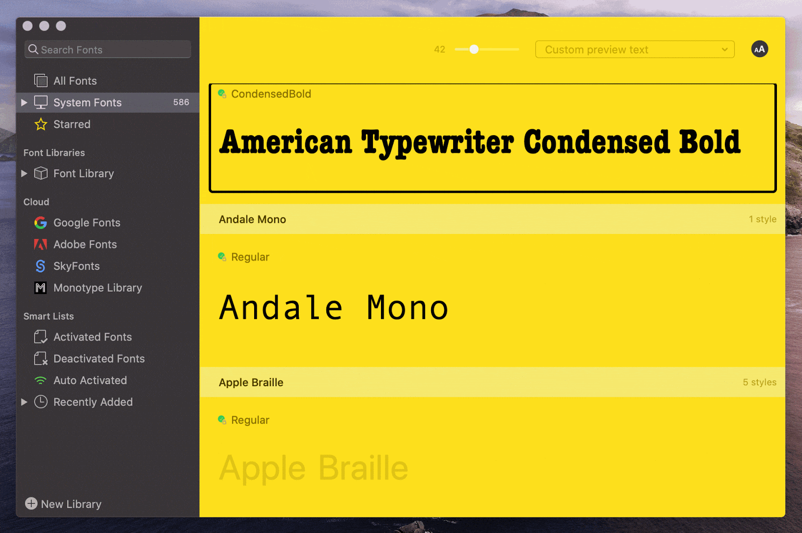 best font manager for mojave