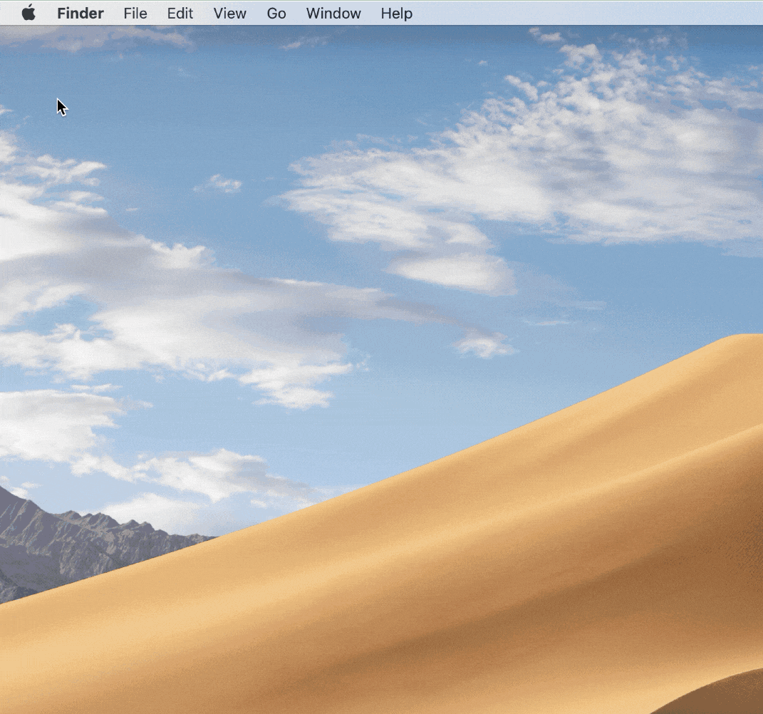 Recurso de compartilhamento de tela no macOS Mojave