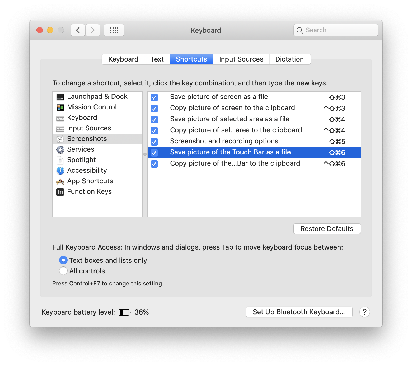 short cut to capture image on mac