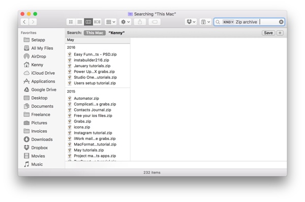 archiving mail on mac