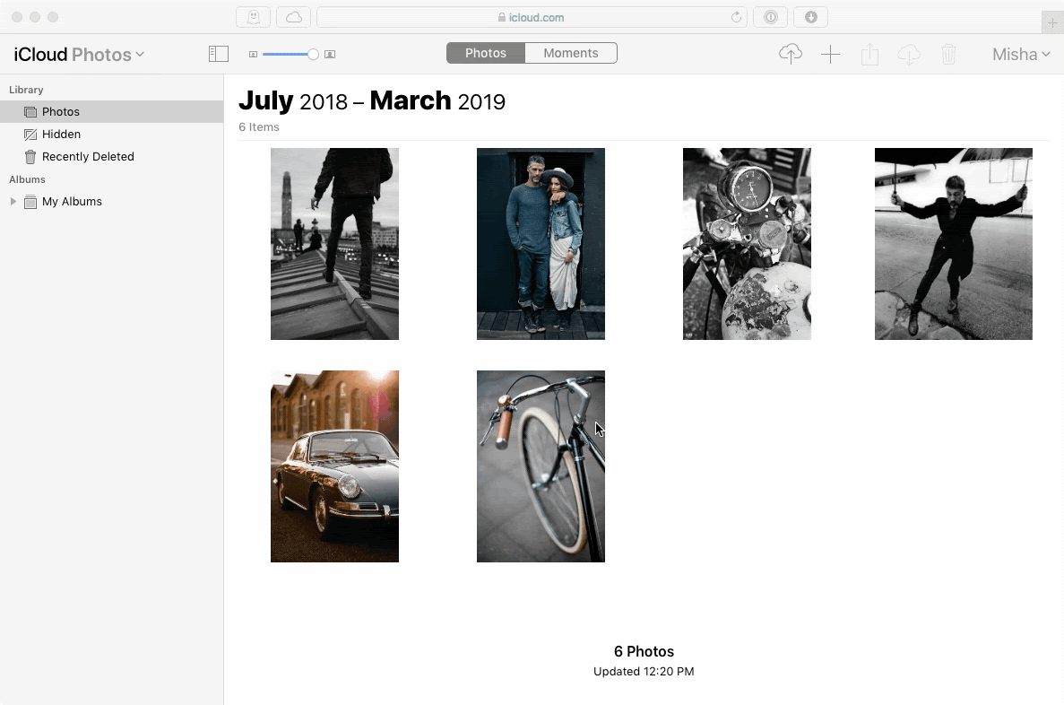 select a different photos librart for mac