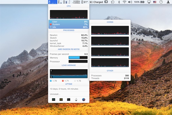 istat menus high sierra