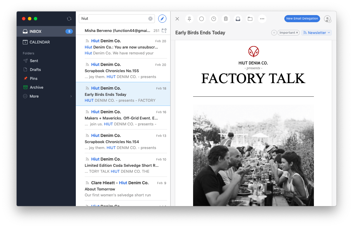 anti modern style email client for mac