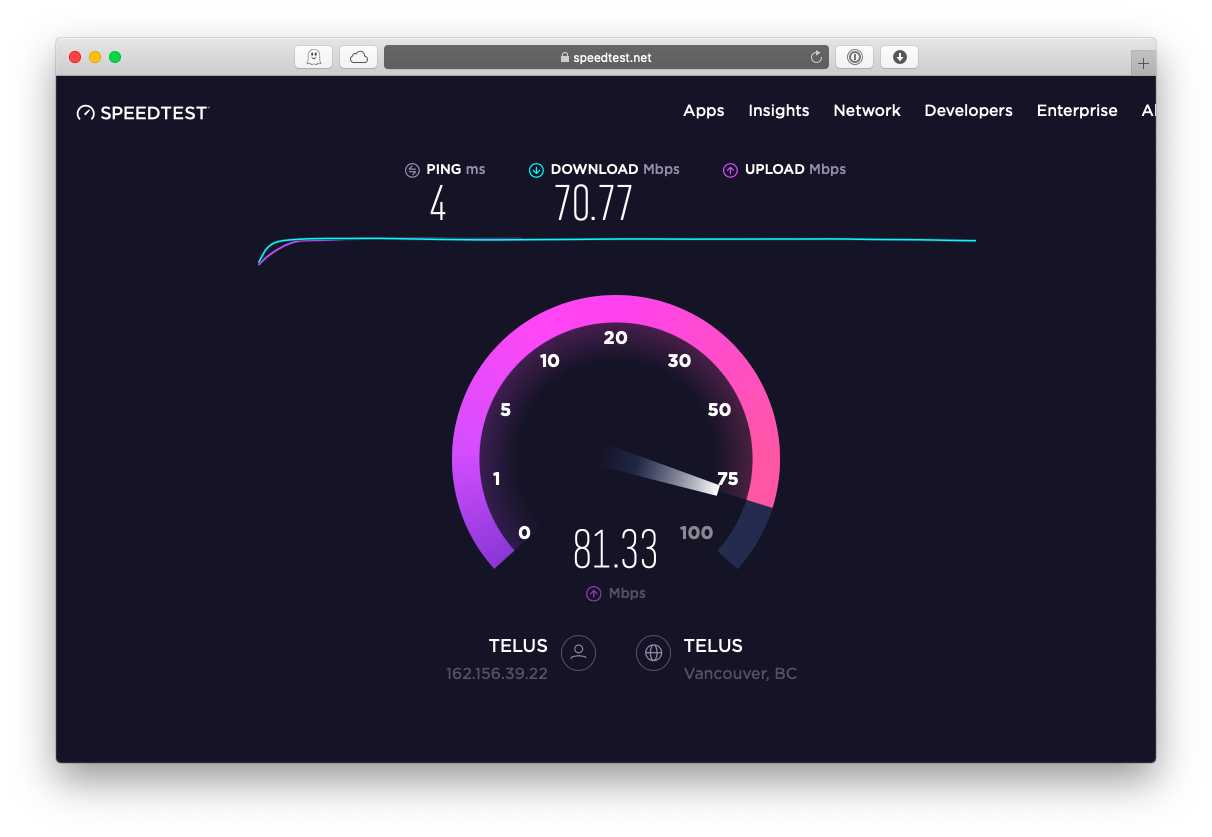 mediacom wifi speed test