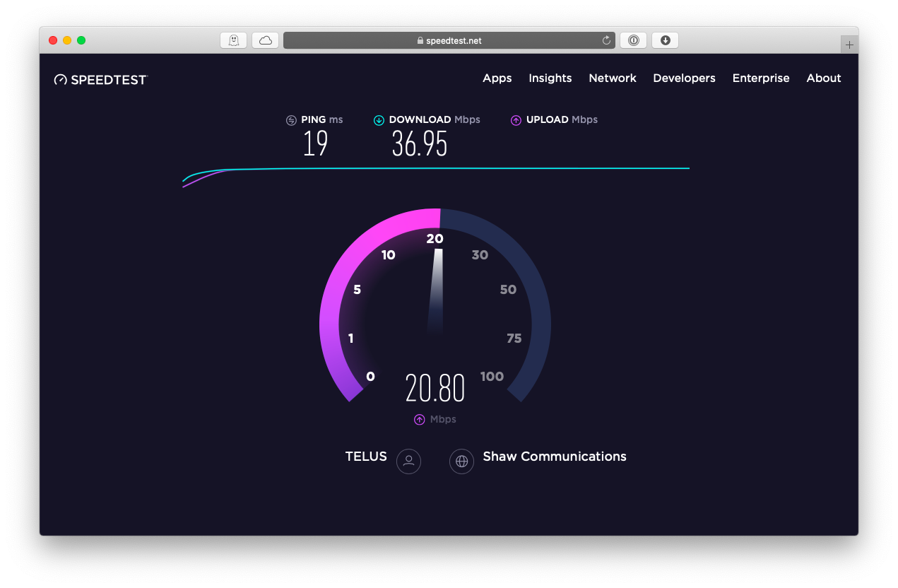 measure internet speed test