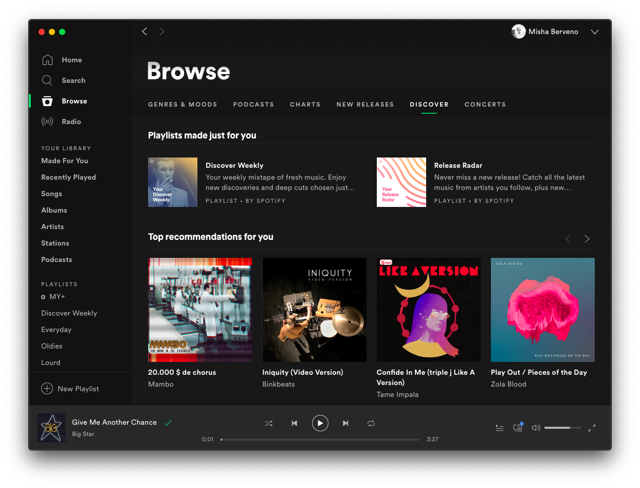 spotify music discovery