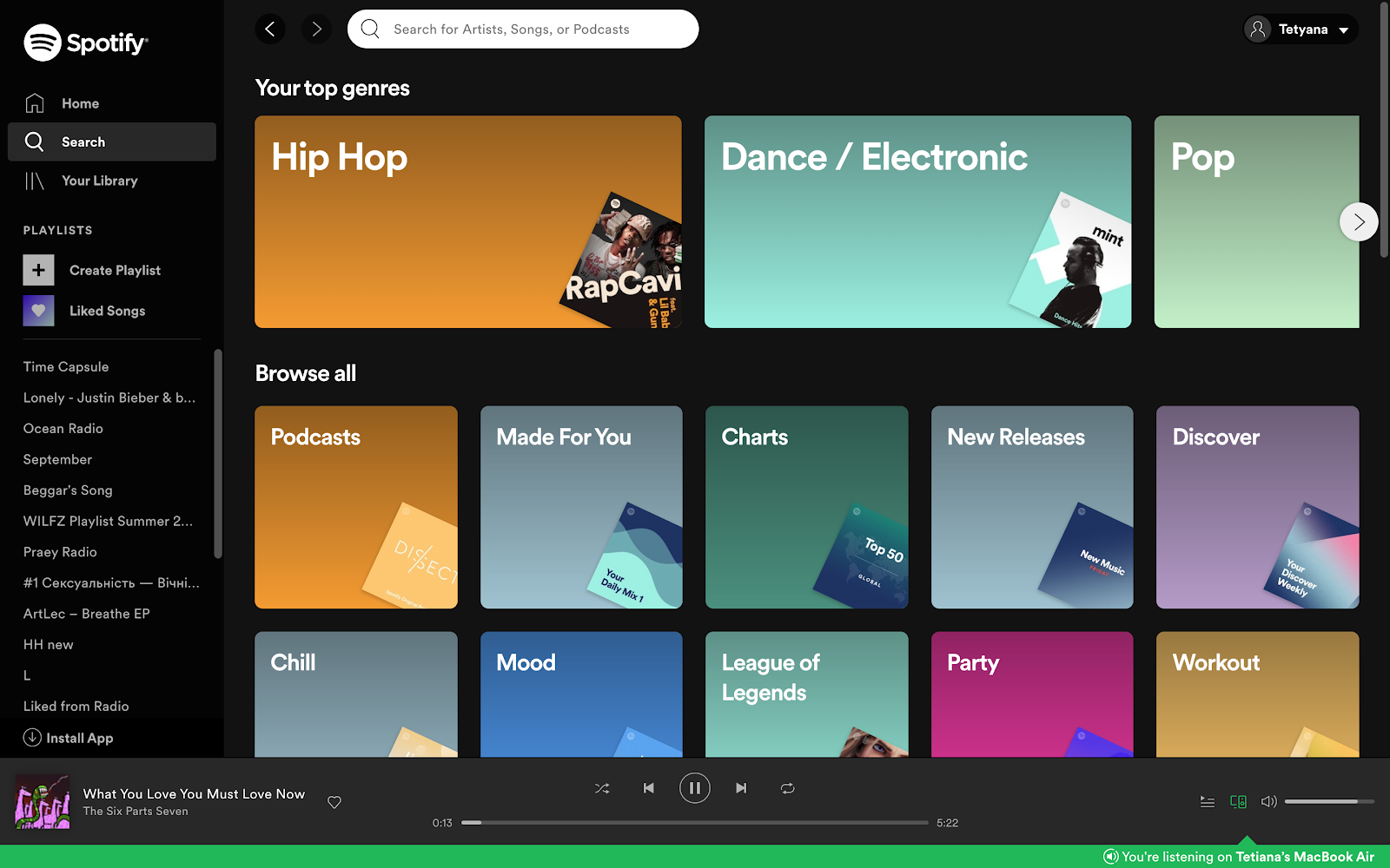 spotify desktop app mac