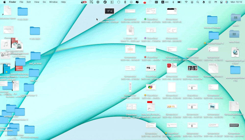 clean up desktop