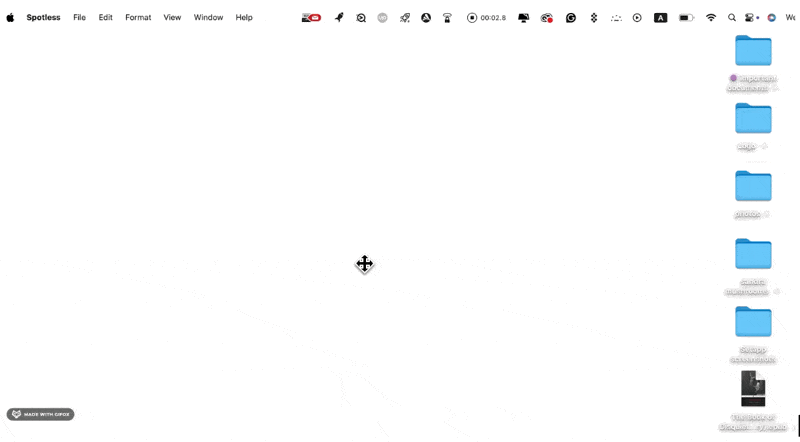 Spotless desktop cleaning