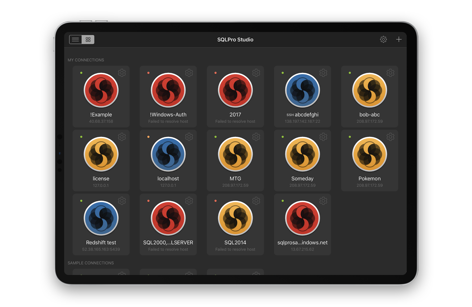 sqlpro studio transpose