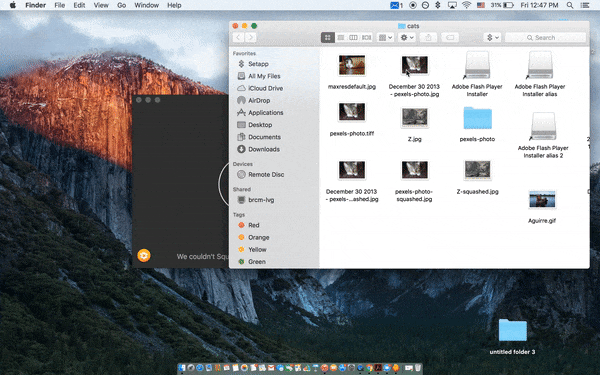 compress files for free in mac