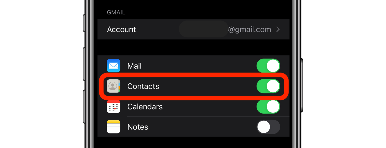 Sync icloud contacts with google