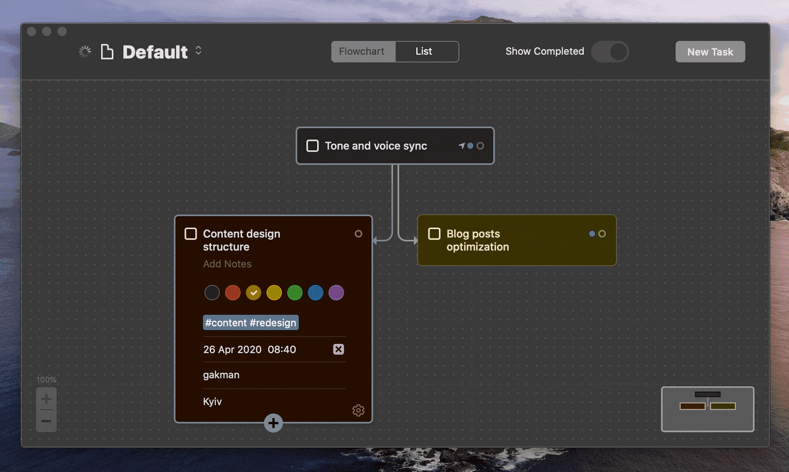 GTD with Taskheat app