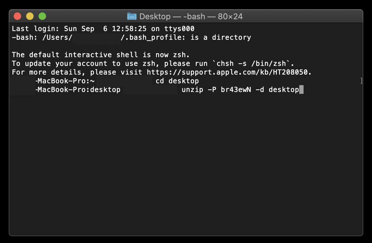 Mac Command Unzip