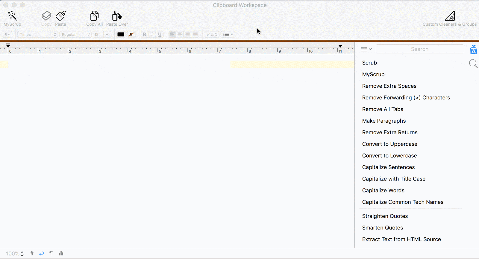 clear formatting text cleaner