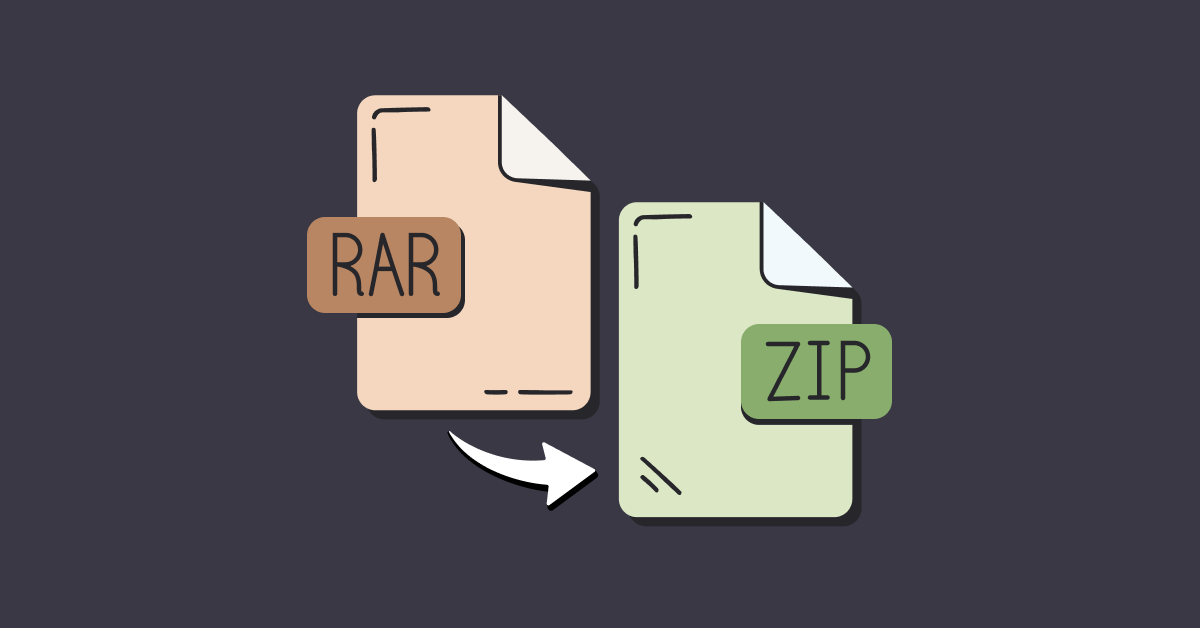 How to convert RAR to ZIP on Mac without unpacking (Try free)