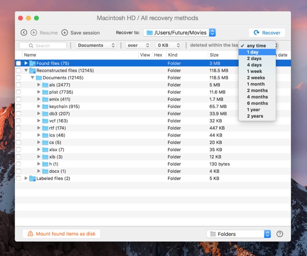 how to restore files from trash mac