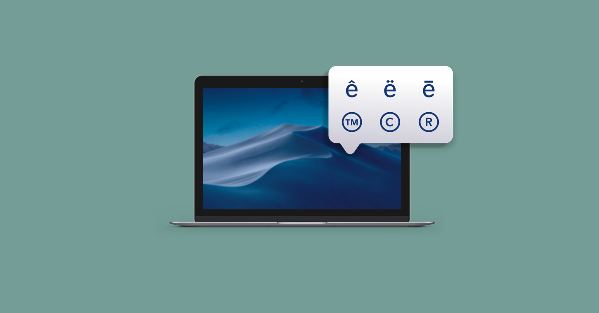 symbols for mac email
