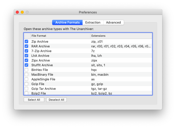 uncompress .rar files for mac