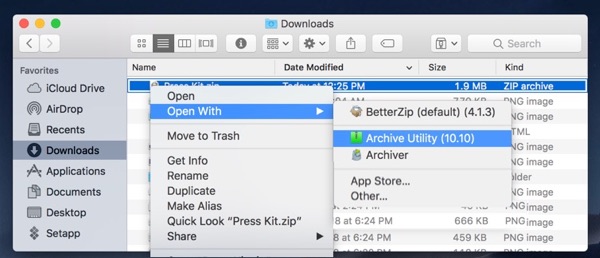 best app for zip files on mac