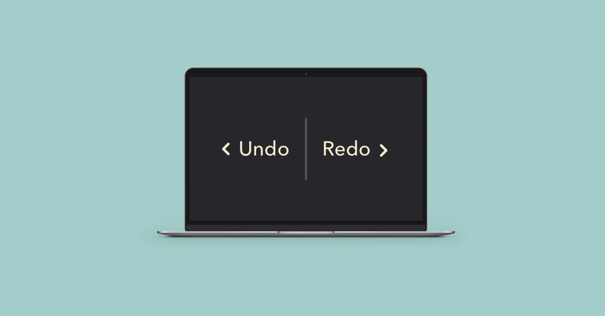 How to undo and redo on a Mac