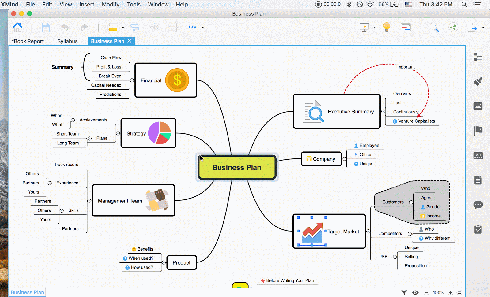 using ithoughtsx with omnifocus