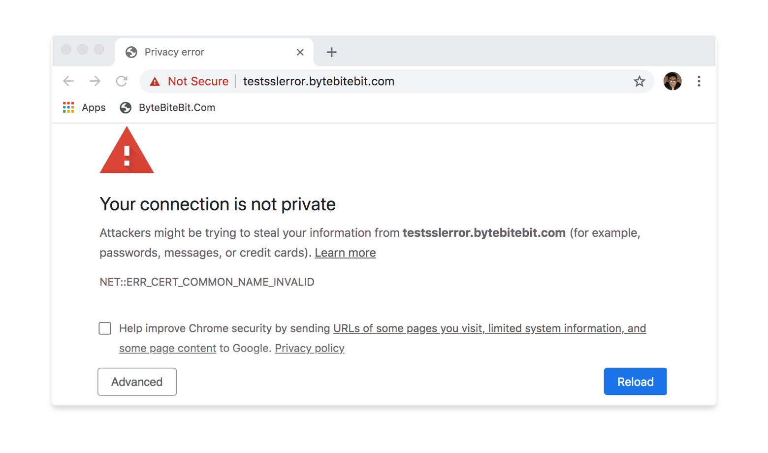 firefox says your connection is not secure