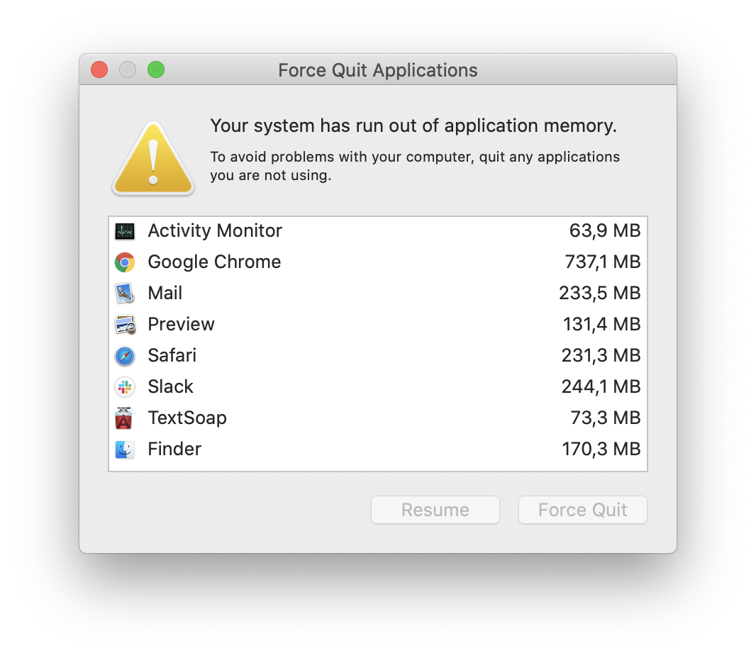 too many open files mac