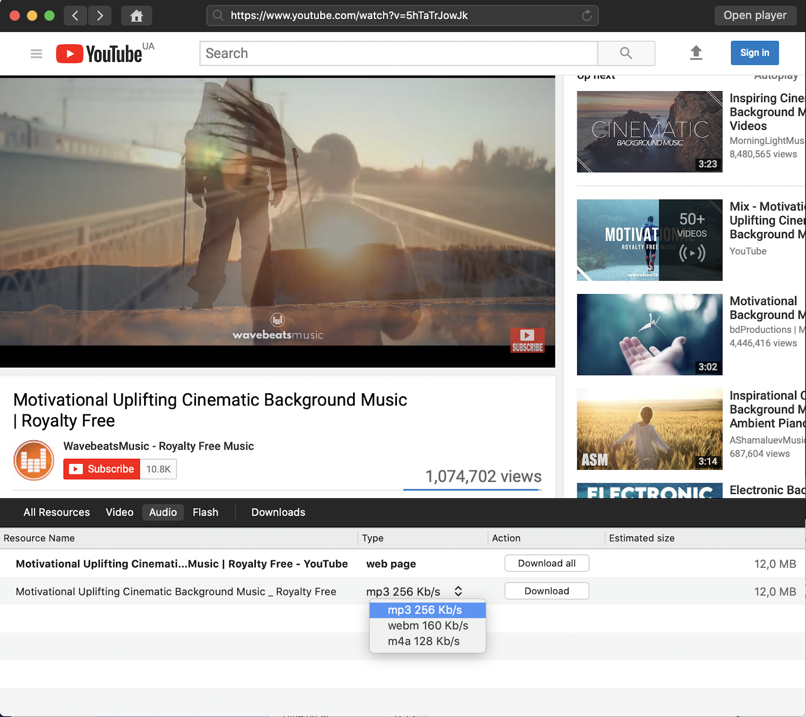 download music from youtube to mp3