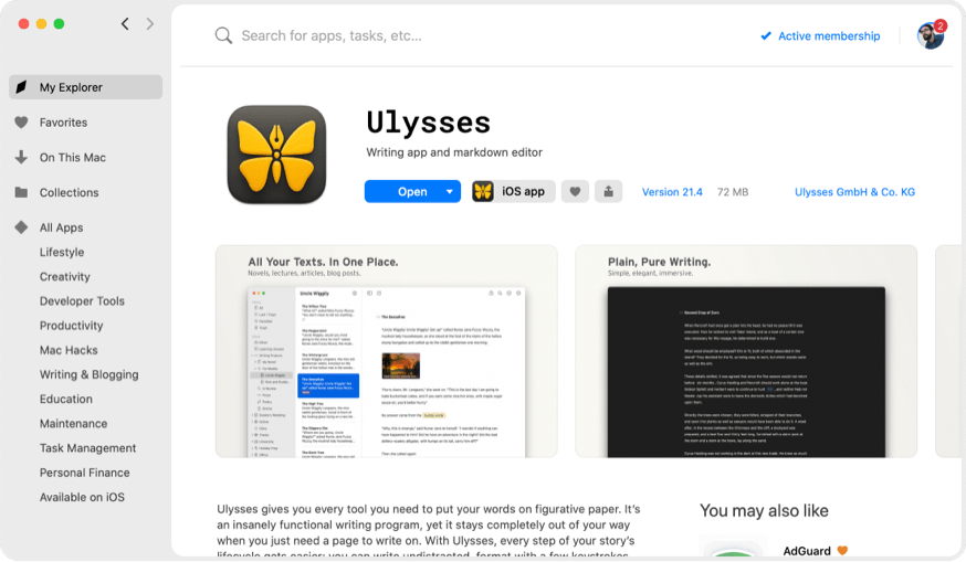 Instala las apps recomendadas por Setapp y haz lo que tengas que hacer.