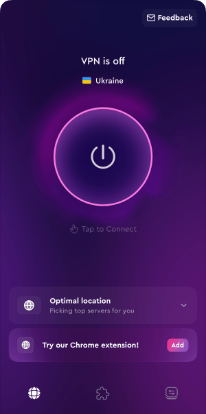 ClearVPN user interface