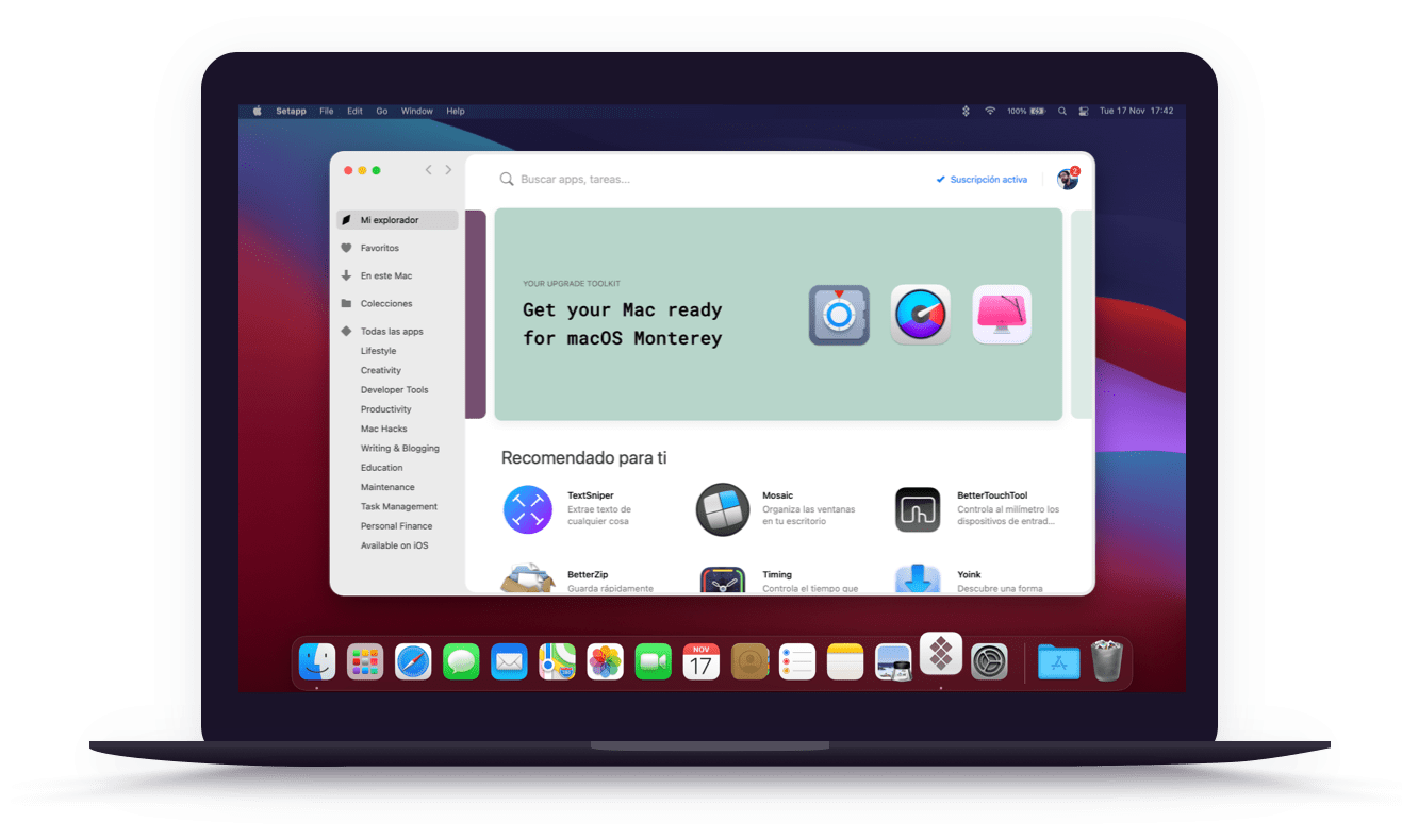 Macbook with Setapp